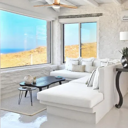 Luxurious & Stylish With A Swimming Pool, Sea And Sunset View. Ioulis
